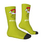Novelty Christmas-S-Green-S-Grinching Socks Men's Women's Fashion Socks Spring Summer Autumn Winter Middle Tube Socks Gift