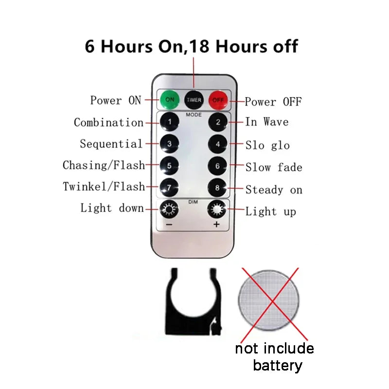 LED Garland Curtain String Lights USB Remote Control Fairy Festoon Light Christmas Decoration for Room Party Wedding New Year