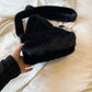 Pink Handbag Plush Bag For Women 2024 Winter Soft Fluffy Shoulder Crossbody Bag Lady Designer Luxury Faux Fur Evening Bag Tote