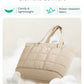 BAGSMART Expandable Tote Bag for Women Puffer Shoulder Tote Bag With Zipper 28L Travel Bags Casual Handbags Nurse Bag