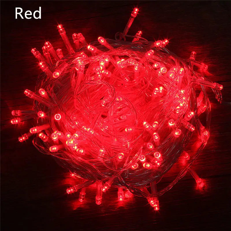 String Fairy Lights AC 220V EU Plug 10M 20M 30M 50M 100M LED Holiday Wedding Christmas Decoration Waterproof LED Garland