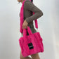 Faux Fur Ladies Tote Bag