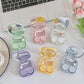 Heart Contact Lens Case with Mirror Mini Lovely Eyes Care Contact Lens Container Box Travel Kits Eyewear Accessories Organizer