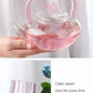 Tea Pot  Pink Butterfly High Borosilicate Transparent Glass Beam Pot Clay Stove Tea Kettle Tea Cup