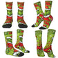 Unisex Men Socks Christmas-S-Green-S-Grinching Just Waiting for Christmas Stockings Winter Kawaii Socks Climbing Non Skid Socks
