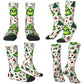 Unisex Men Socks Christmas-S-Green-S-Grinching Just Waiting for Christmas Stockings Winter Kawaii Socks Climbing Non Skid Socks