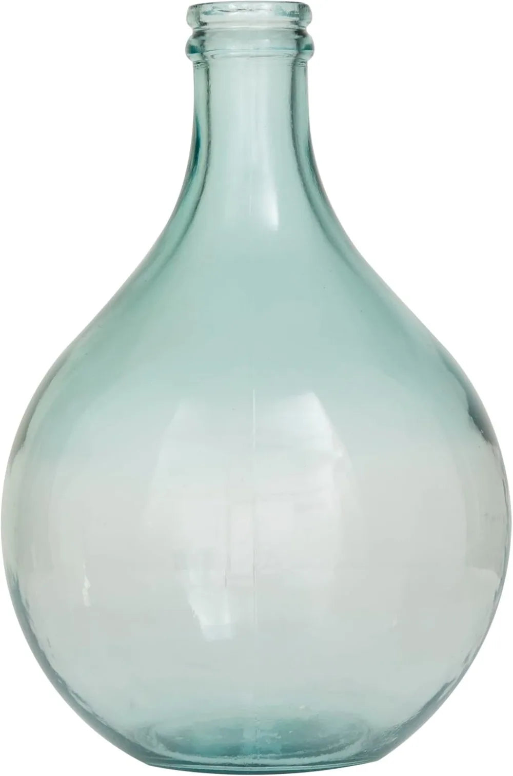 Deco 79 Recycled Glass Handmade Decorative Vase Spanish Bottle Centerpiece Vase, Flower Vase for Home 11" x 11" x 17"