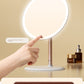 Dual-Axis Stand Office Rotating Makeup Mirror with Light