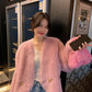 Tuscan Fur True Lamb Wool Sheep Trimmed Fleece Fur Coat