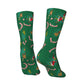 Novelty Christmas-S-Green-S-Grinching Socks Men's Women's Fashion Socks Spring Summer Autumn Winter Middle Tube Socks Gift