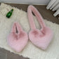 Fluffy Love Heart Shoulder Bag / Tote
