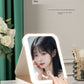 Carry Foldable Storage Box Dormitory Students Cosmetic Mirror
