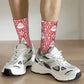 Novelty Christmas-S-Green-S-Grinching Socks Men's Women's Fashion Socks Spring Summer Autumn Winter Middle Tube Socks Gift