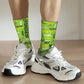 Novelty Christmas-S-Green-S-Grinching Socks Men's Women's Fashion Socks Spring Summer Autumn Winter Middle Tube Socks Gift