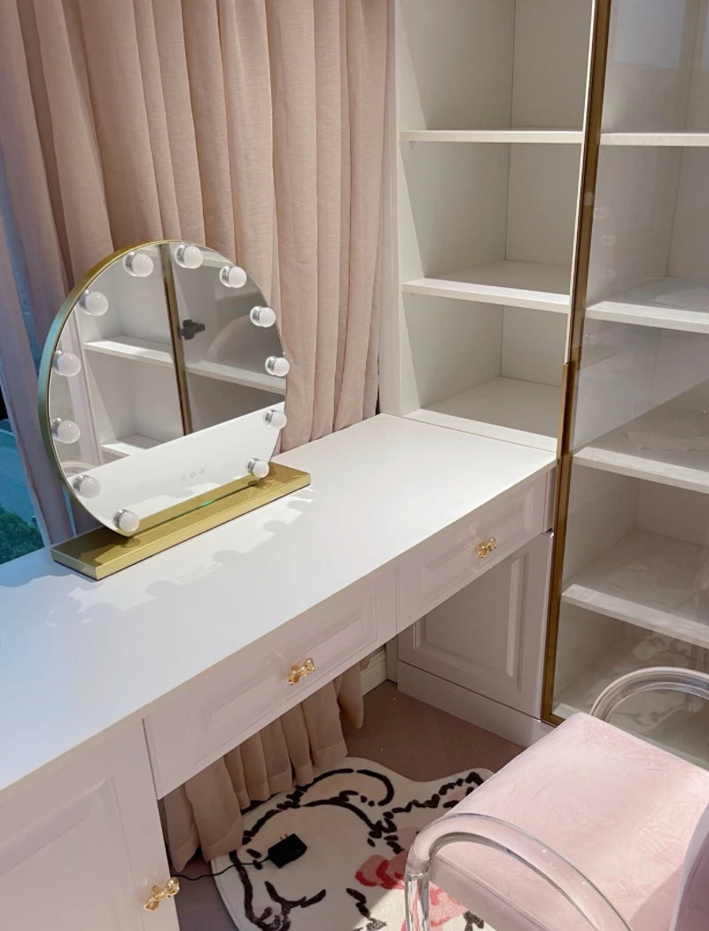 Vanity Mirror with Lights, 20" LED Hollywood Lighted Makeup Mirror with 12 Light Bulbs, Smart Touch and 3 Color Modes For Her