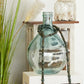 Deco 79 Recycled Glass Handmade Decorative Vase Spanish Bottle Centerpiece Vase, Flower Vase for Home 11" x 11" x 17"