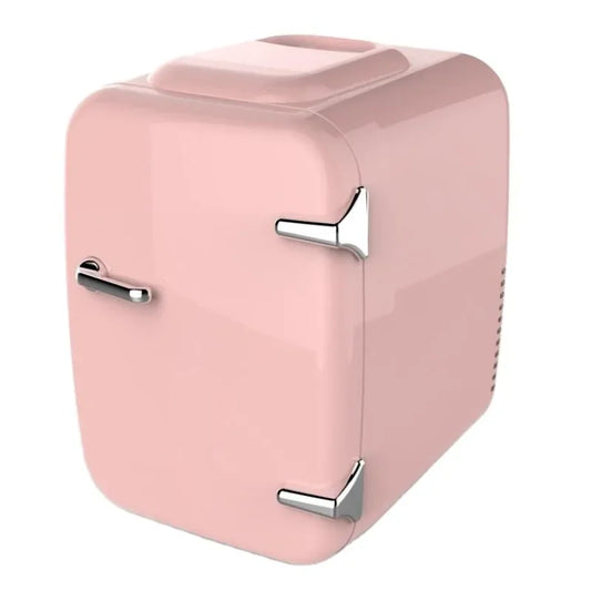 pink cute 4L small fridge cans cosmetics mini refrigerator 12v 100v 240v car and home use