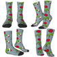 Pink Christmas-S-Green-S-Grinching Stockings Monster Trendy Socks Winter Anti Skid Socks Women Men Running High Quality Socks