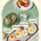 DMWD 120W 220V Electric Egg Boiler Poacher Automatic Power Off Mini Breakfast Machine Egg Cookers 2 Eggs Portable Food Steamer