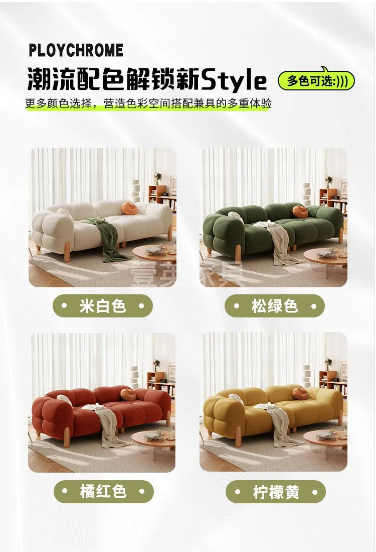 Light Luxury Vintage Living Room Sofa Bed Christmas Pink European Unusual Couch Reading Straight Canape Salon Bedroom Furniture