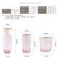 Nordic Creative Pink Cocktail Glass Lead-Free Crystal Home Champagne Wine Glasses Set Goblet Juice Water Cup Golden Edge Kettle