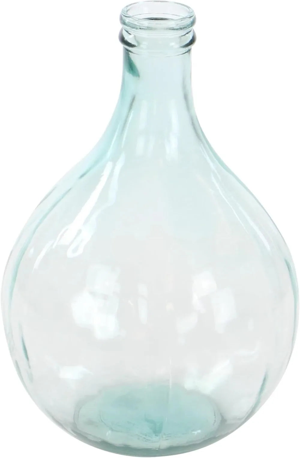 Deco 79 Recycled Glass Handmade Decorative Vase Spanish Bottle Centerpiece Vase, Flower Vase for Home 11" x 11" x 17"