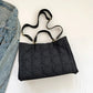 Green Padded Handbag Fashion Quilted Shoulder Bags For Women 2023 Winter Space Cotton Shopper Bag Portable Large Capacity Tote