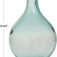 Deco 79 Recycled Glass Handmade Decorative Vase Spanish Bottle Centerpiece Vase, Flower Vase for Home 11" x 11" x 17"