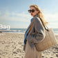 BAGSMART Expandable Tote Bag for Women Puffer Shoulder Tote Bag With Zipper 28L Travel Bags Casual Handbags Nurse Bag