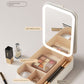 Carry Foldable Storage Box Dormitory Students Cosmetic Mirror