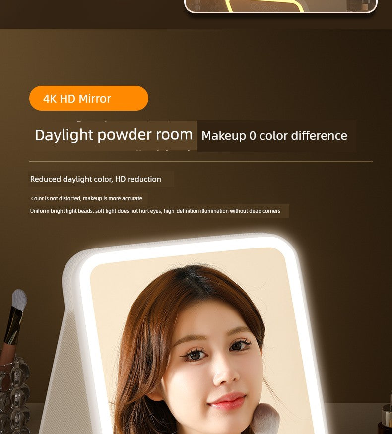 LED Standing Student Household Smart Makeup Mirror with Light