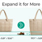 BAGSMART Expandable Tote Bag for Women Puffer Shoulder Tote Bag With Zipper 28L Travel Bags Casual Handbags Nurse Bag