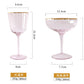 Nordic Creative Pink Cocktail Glass Lead-Free Crystal Home Champagne Wine Glasses Set Goblet Juice Water Cup Golden Edge Kettle