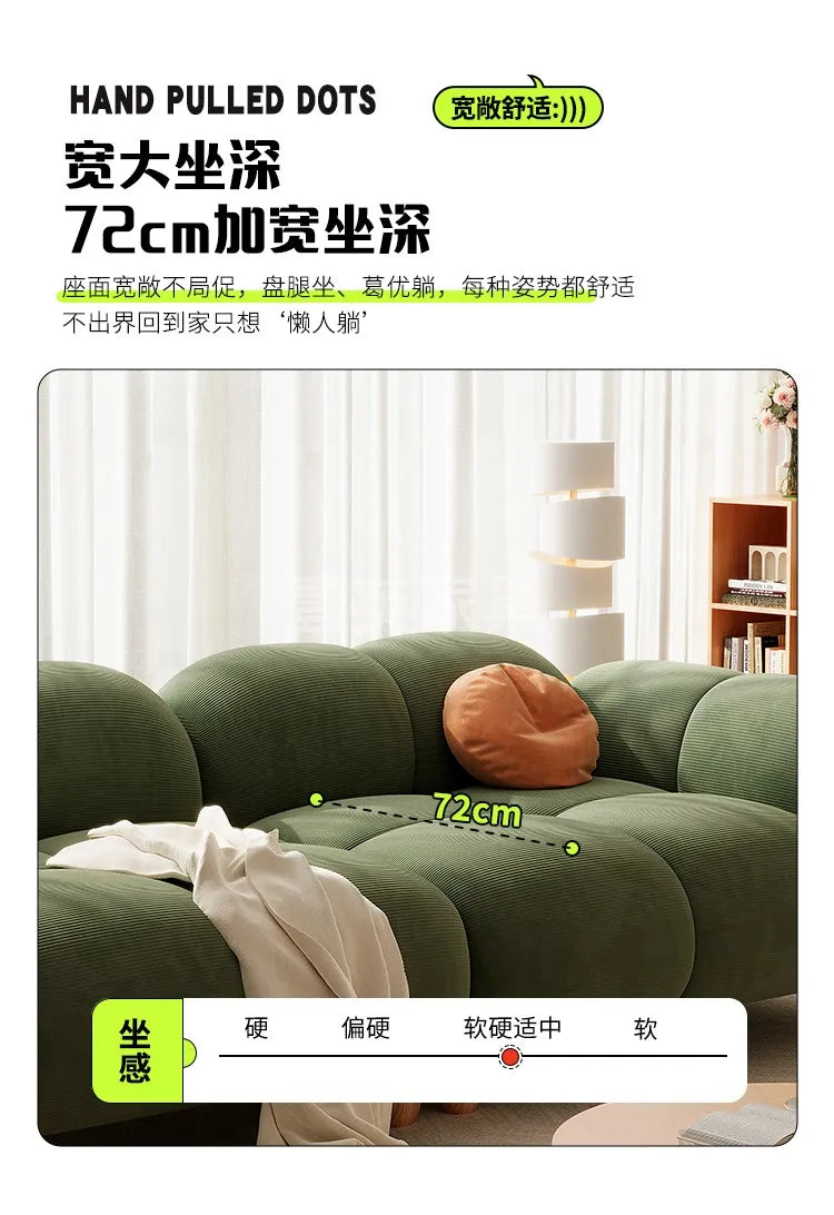 Light Luxury Vintage Living Room Sofa Bed Christmas Pink European Unusual Couch Reading Straight Canape Salon Bedroom Furniture