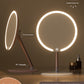 Dual-Axis Stand Office Rotating Makeup Mirror with Light