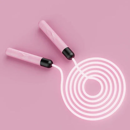 Fitness Adjustable Night Glowing LED Jump Rope - Portable Training Sports Equipment