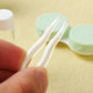 Heart Contact Lens Case with Mirror Mini Lovely Eyes Care Contact Lens Container Box Travel Kits Eyewear Accessories Organizer