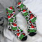 Unisex Men Socks Christmas-S-Green-S-Grinching Just Waiting for Christmas Stockings Winter Kawaii Socks Climbing Non Skid Socks