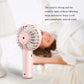 Handheld Fan Portable Mini USB Rechargeable Desk with Base Eyelash Air Conditioner Mute Cooler for Women Kids Outdoor Office