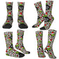 Unisex Men Socks Christmas-S-Green-S-Grinching Just Waiting for Christmas Stockings Winter Kawaii Socks Climbing Non Skid Socks