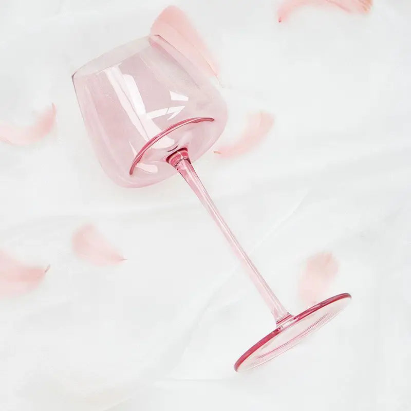 Pink Flamingo Lead-free Crystal Red Wine Glass Cup Goblet Pink Burgundy Glass Cup High-value Household Champagne Glass Cup