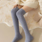 Thick Over The Knee Long Socks Breathable Warm Sweat-Absorbent Soft Fleece Knee-High Stockings