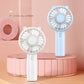 Handheld Fan Portable Mini USB Rechargeable Desk with Base Eyelash Air Conditioner Mute Cooler for Women Kids Outdoor Office