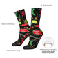Novelty Christmas-S-Green-S-Grinching Socks Men's Women's Fashion Socks Spring Summer Autumn Winter Middle Tube Socks Gift