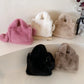 Pink Handbag Plush Bag For Women 2024 Winter Soft Fluffy Shoulder Crossbody Bag Lady Designer Luxury Faux Fur Evening Bag Tote