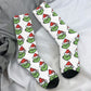 Pink Christmas-S-Green-S-Grinching Stockings Monster Trendy Socks Winter Anti Skid Socks Women Men Running High Quality Socks
