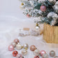 Tree Decorations Christmas Ornaments Holiday Celebrations Light Gold Pink Combination 3cm Diameter Lightweight