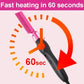 Electric Pink Hot Comb Professional Fast Heating Styling Comb Hair Straightener Portable Anti-Scald Straightening Press Comb