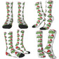 Pink Christmas-S-Green-S-Grinching Stockings Monster Trendy Socks Winter Anti Skid Socks Women Men Running High Quality Socks