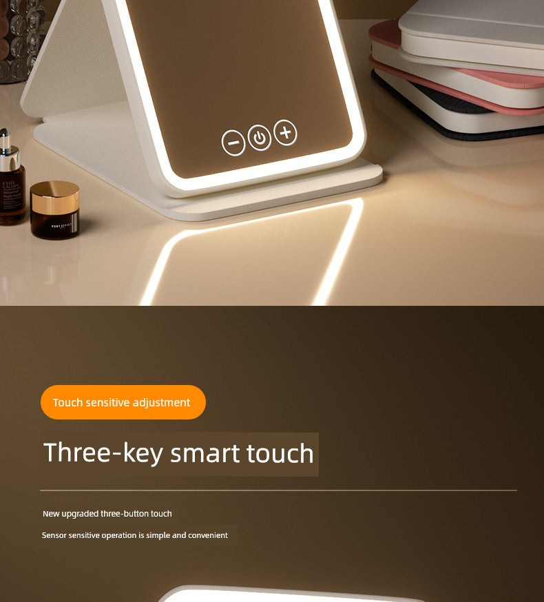 LED Standing Student Household Smart Makeup Mirror with Light